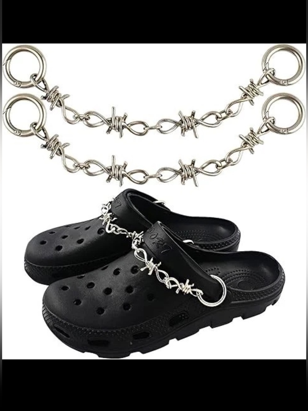 Crocs barbed wire chain attachment (2)